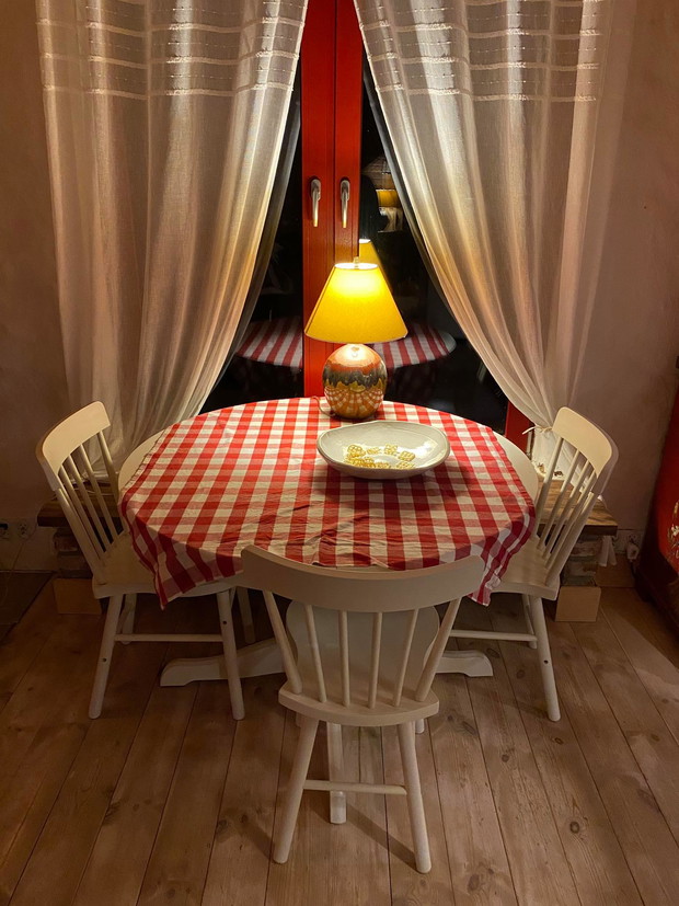 Kuchnia w stylu vintage artystycznej Kasi