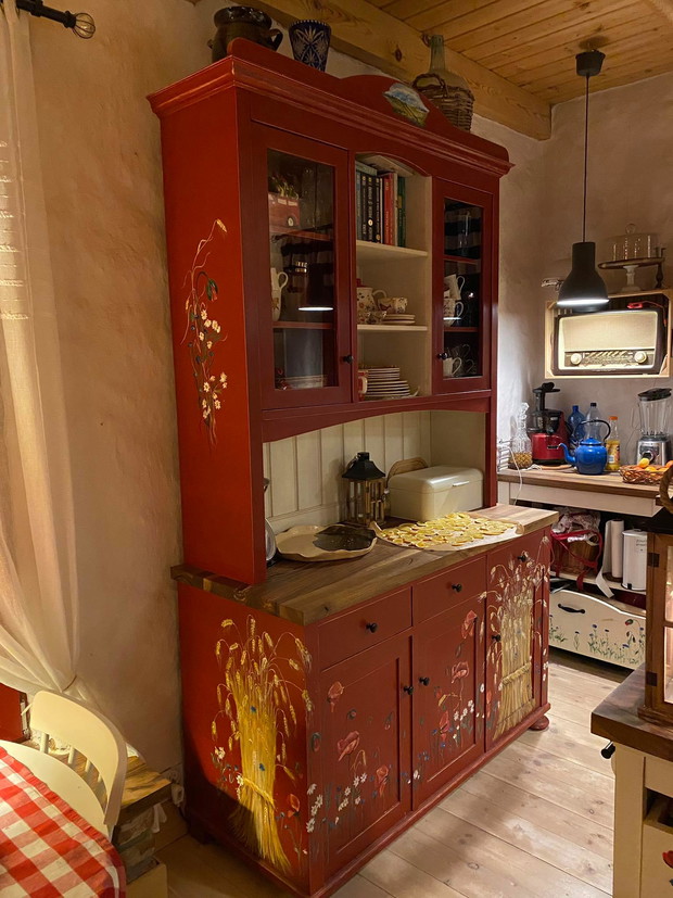 Kuchnia w stylu vintage artystycznej Kasi