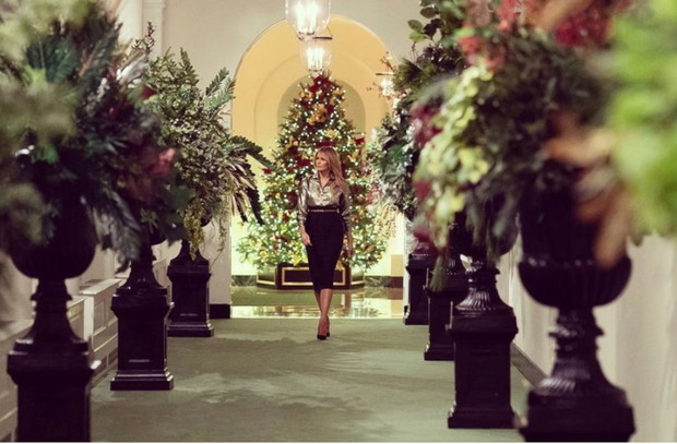 Melania Trump po raz ostatni udekorowała Biały Dom na Święta