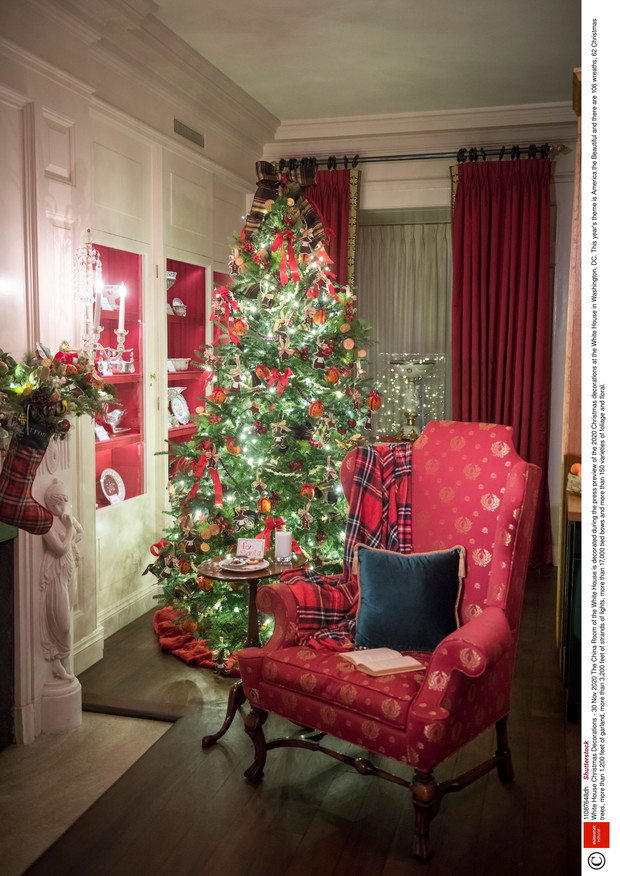 Melania Trump udekorowała Biały Dom na Święta 2020