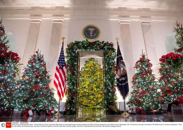 Melania Trump udekorowała Biały Dom na Święta 2020