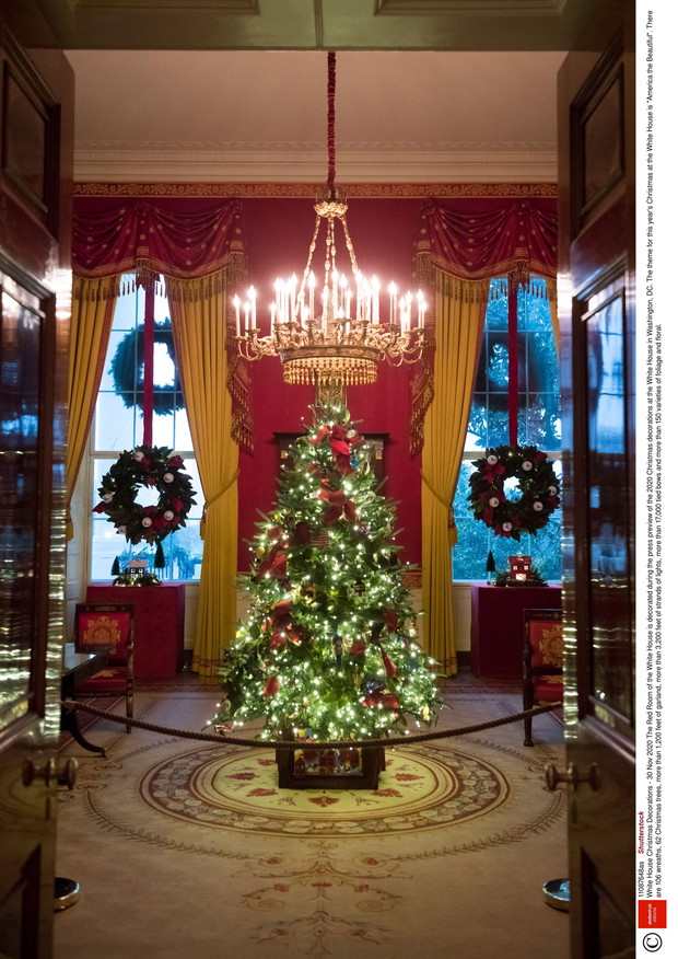 Melania Trump udekorowała Biały Dom na Święta 2020