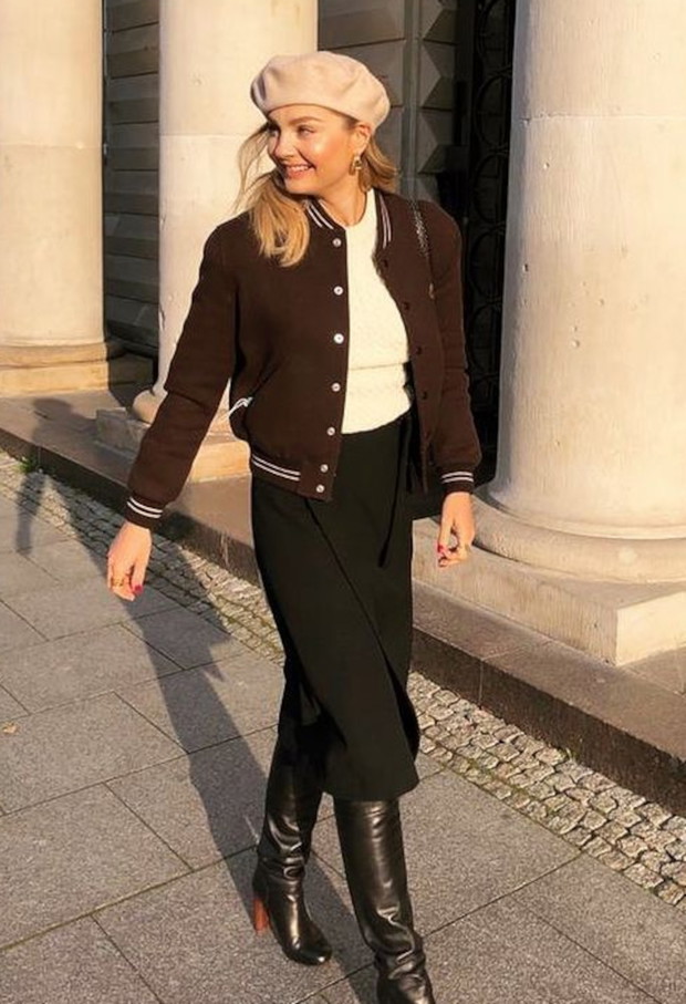 Moda na zimę 2020: Małgorzata Socha w paryskiej stylizacji