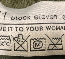 Oburzający żart na metce męskich spodni