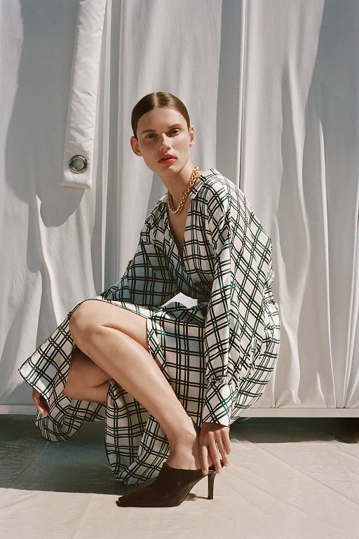 Wyprzedaże: sukienka w kratę Zara , 99 zł