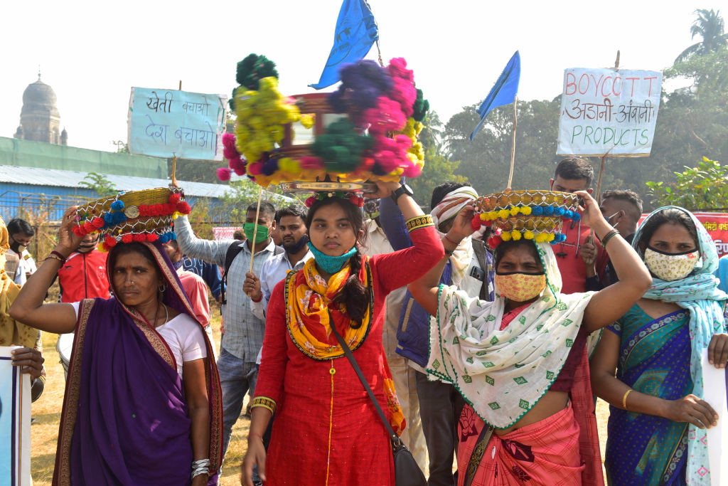 Kobiety na czele strajku rolników w Indiach