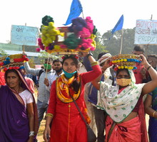 Kobiety na czele strajku rolników w Indiach