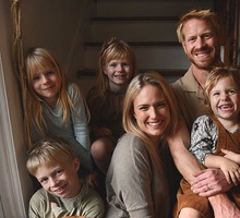 Emily Mitchell i jej rodzina