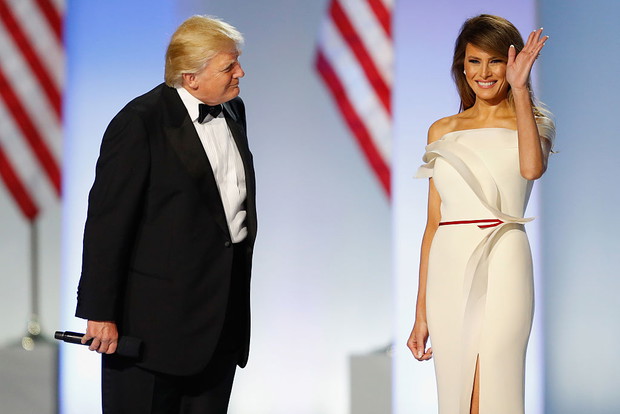 10 najpiękniejszych kreacji pierwszych dam na zaprzysiężeniu: Melania Trump