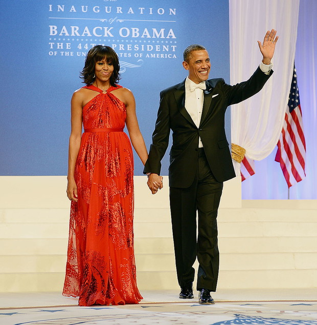 10 najpiękniejszych kreacji pierwszych dam na zaprzysiężeniu: Michelle Obama