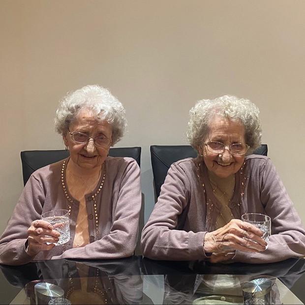 Najstarsze brytyjskie bliźniaczki: 96-letnie Doris Hobday i Lilian Cox