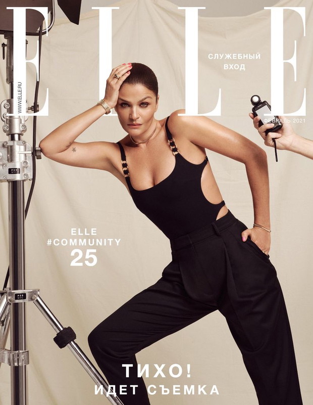 52-letnia Helena Chrisensen na okładce ELLE Russia