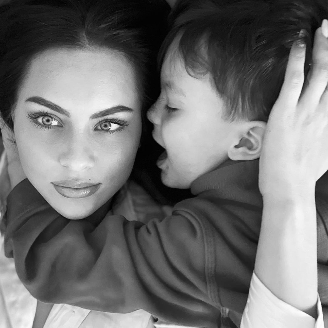 Kasia Lenhardt z synkiem