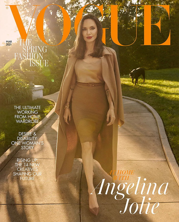 Angelina Jolie w marcowym wydaniu Vogue UK o prawach człowieka i starzeniu się
