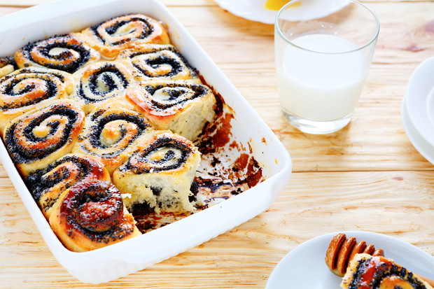 Zwijane bułeczki z makiem