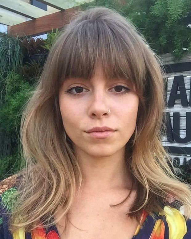 heavy bangs
