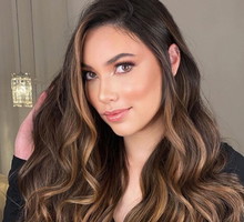 Ombre na czarnych włosach