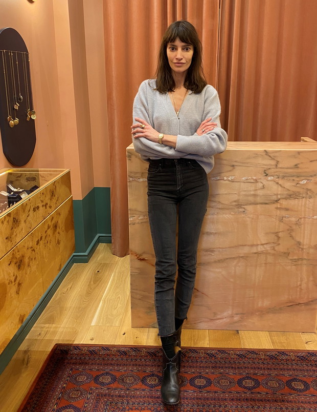 Jagoda Maruda w butiku Jagg w Warszawie na ul. Mokotowskiej