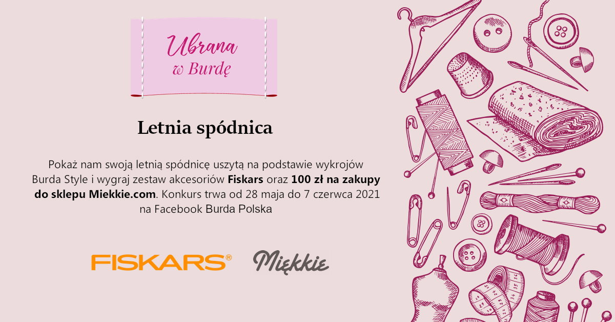 Ubrana w Burdę  - konkurs na letnią spódnicę