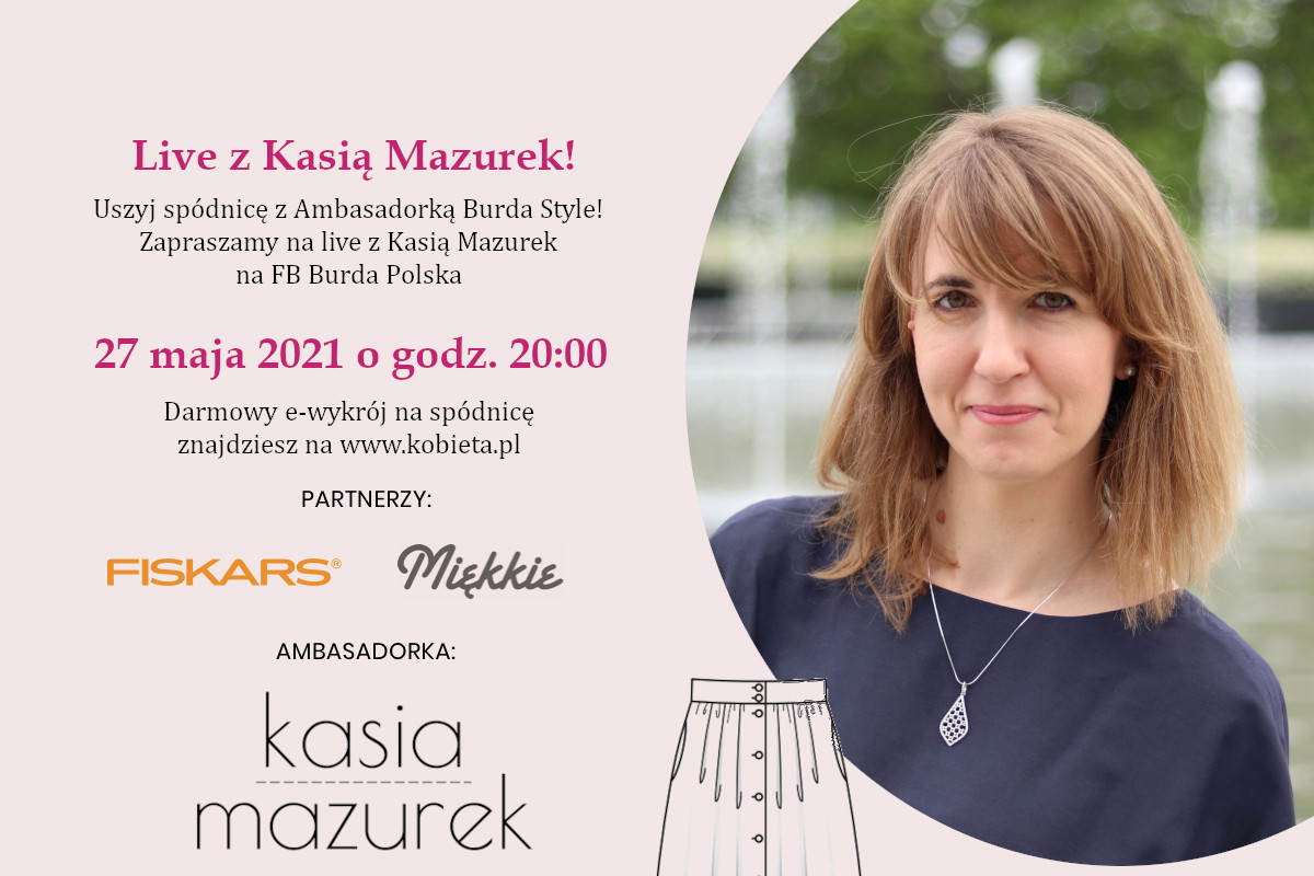 Jak uszyć spódnicę krok po kroku - live z Kasią Mazurek