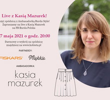 Jak uszyć spódnicę krok po kroku - live z Kasią Mazurek