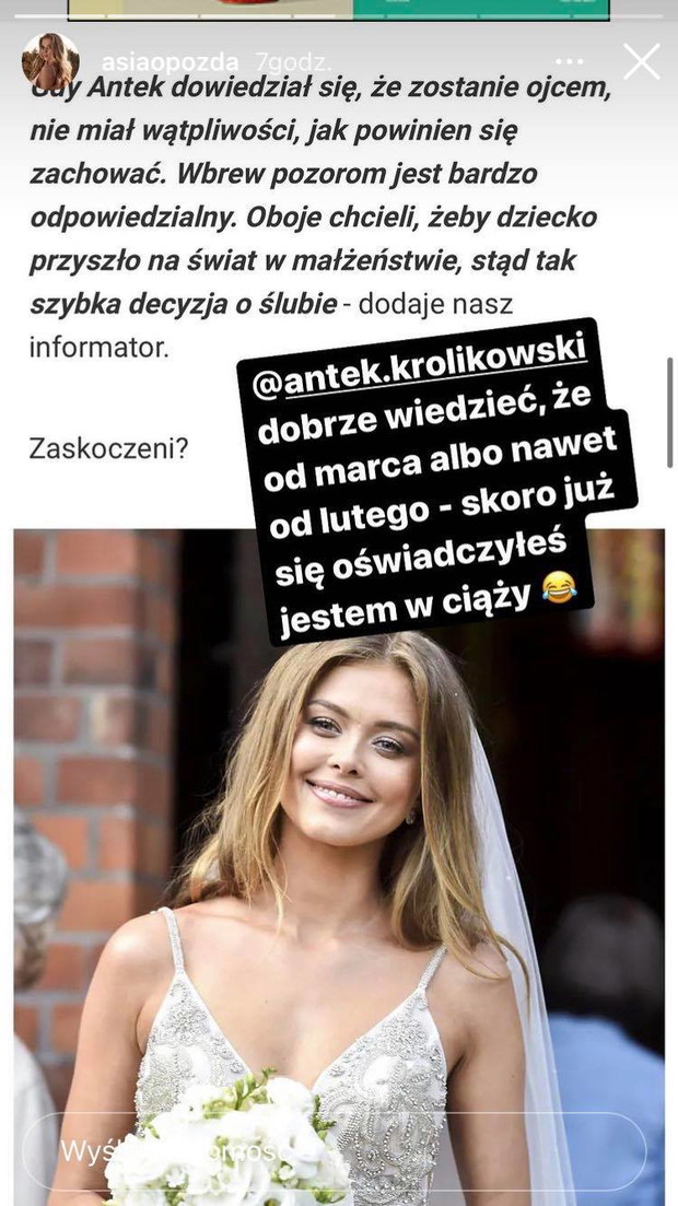 Joanna Opozda o ciąży