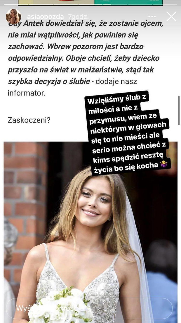 Joanna Opozda o ciąży
