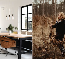 Biała kuchnia, duży stół i stara szafka na przyprawy - historia wnętrza Anny Król