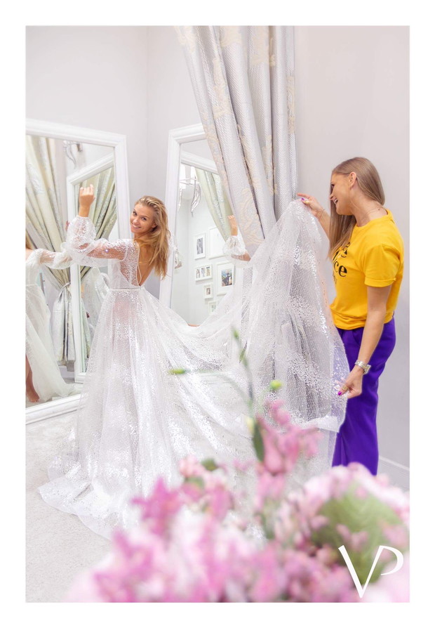 Agnieszka Kaczorowska: suknia ślubna