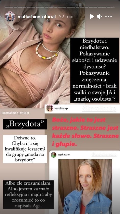 Maffashion krytykuje wpis Agnieszki Kaczorowskiej o modzie na brzydotę