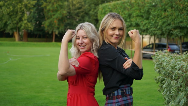 Natalia Hołownia i Magdalena Lamparska podczas GALA Kino Pod Gwiazdami