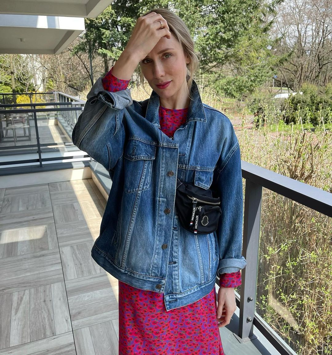 Natalia Klimas w oryginalnej stylizacji na wiosnę