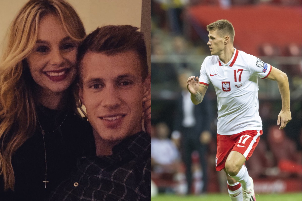 Damian Szymański z partnerką