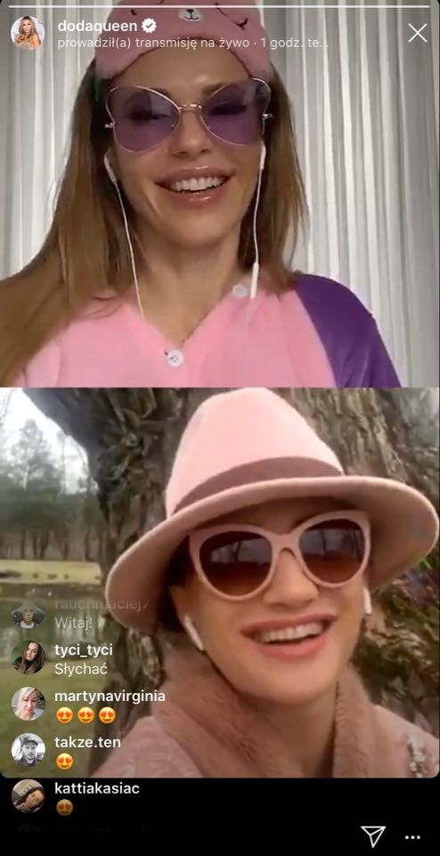 Doda i Justyna Steczkowska na wspólnej transmisji live