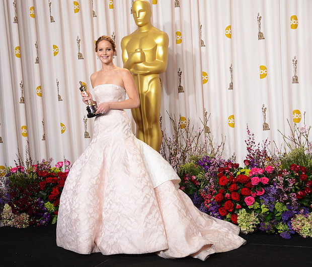Jennifer Lawrence podczas rozdania Oscarów