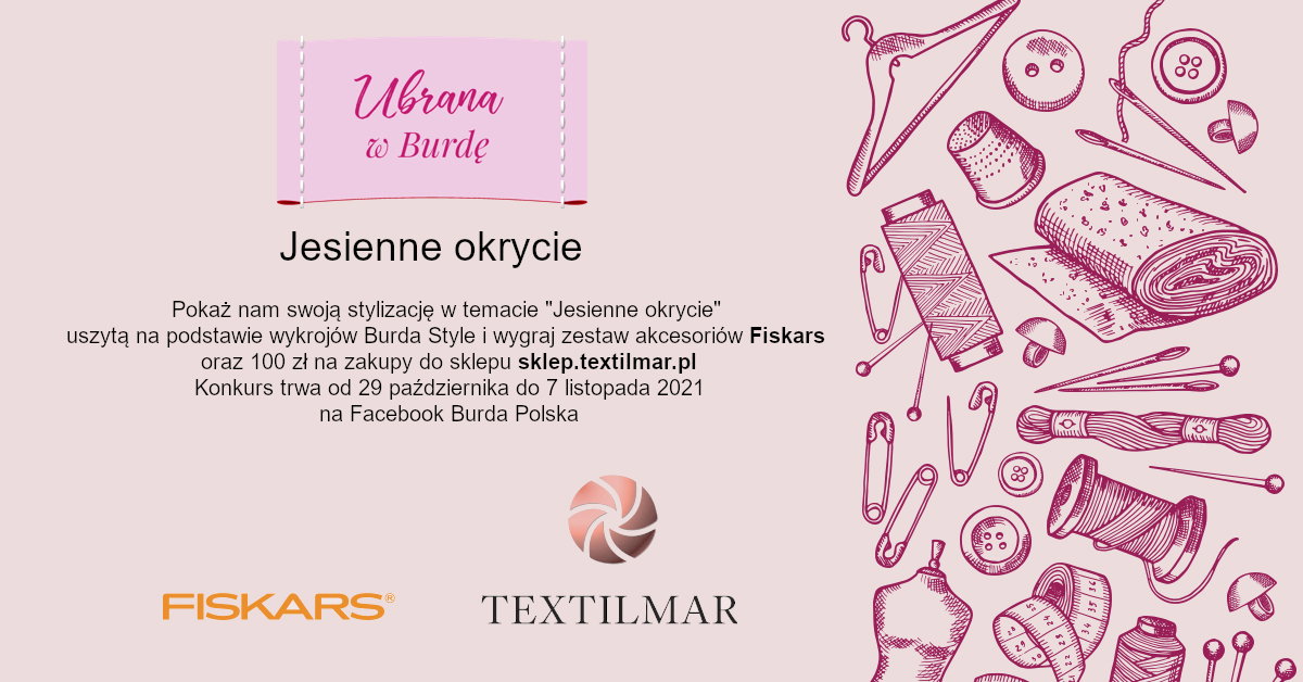Ubrana w Burdę – konkurs na stylizację "Jesienne okrycie"