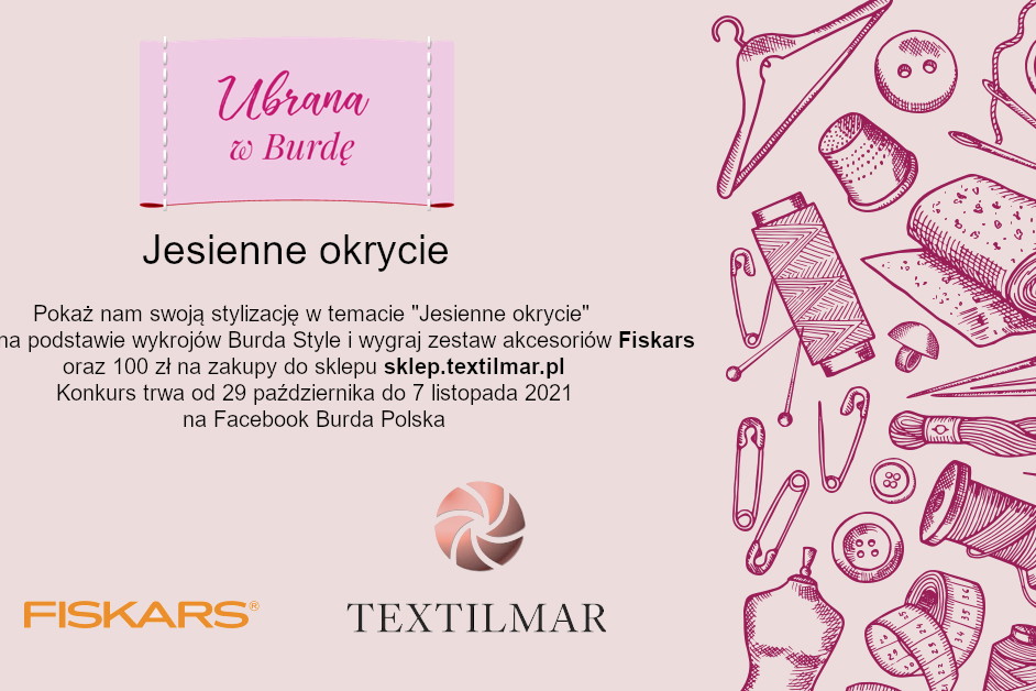 Ubrana w Burdę – konkurs na stylizację "Jesienne okrycie"