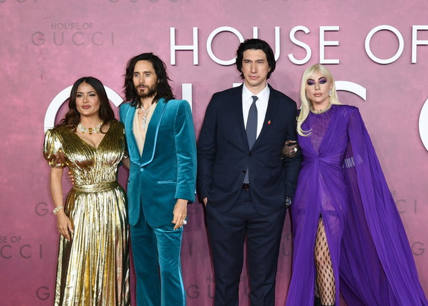 Lady Gaga, Salma Hayek, Adam Driver i Jared Leto na premierze filmu House of Gucci