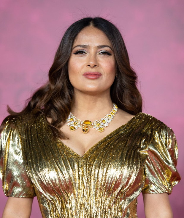 Salma Hayek na premierze filmu House of Gucci