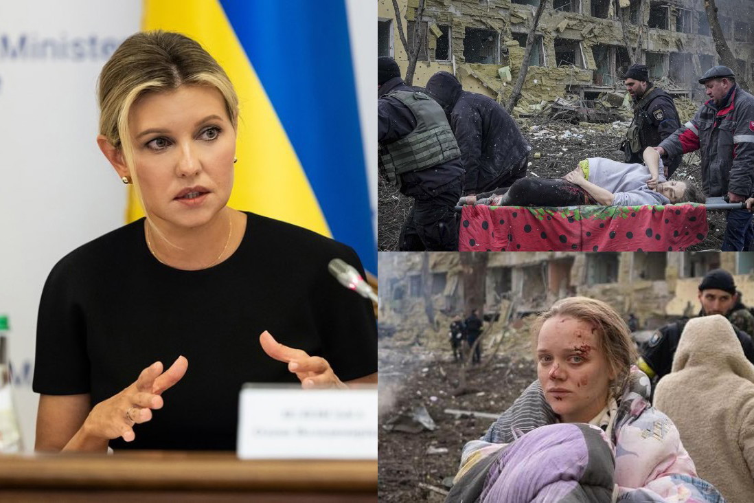 Ołena Zełenska: "Nie przyzwyczajcie się do wojny. Wojna na Ukrainie to wojna na progu Twojego domu"