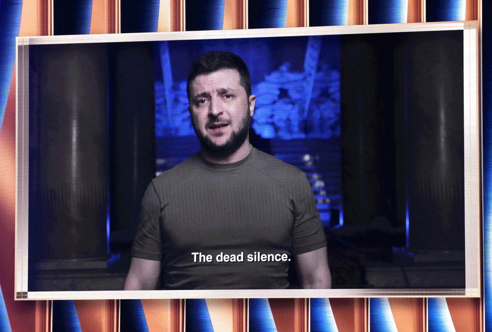 Grammy 2022: przemówienie Wołodymyra Zełenskiego