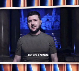 Grammy 2022: przemówienie Wołodymyra Zełenskiego