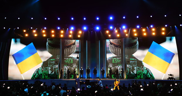 Grammy 2022: przemówienie Wołodymyra Zełenskiego