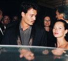 Kate Moss and Johnny Depp