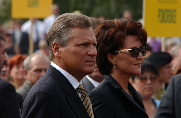 Jolanta i Aleksander Kwaśniewscy jako urzędująca para