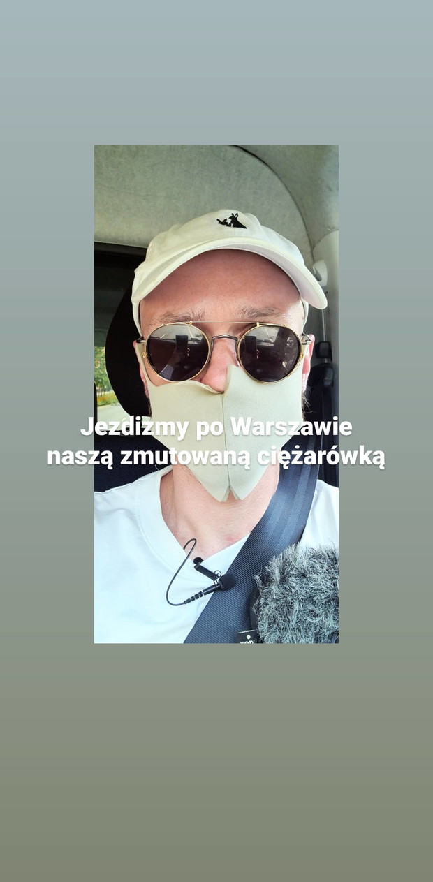Krzysztof Gonciarz stworzył własną furgonetkę w odpowiedzi na ciężarówki Pro-Prawo do Życia