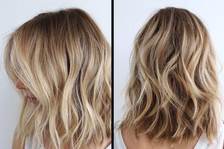 Warstwowe cięcie w stylu long bob