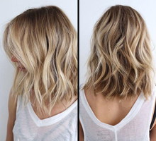 Warstwowe cięcie w stylu long bob