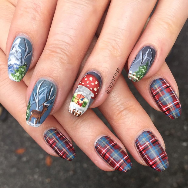 Manicure na święta