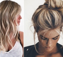 Pasemka blond to fryzura z lat 90-tych